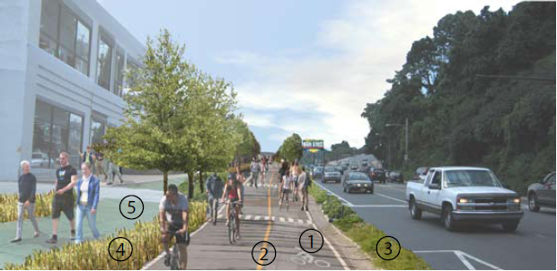 Wissahickon Gateway Proposed Cycle Lane